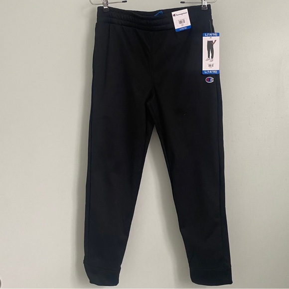 NWT Champion Youth Tech Fleece Jogger Black Large (14/16) - Picture 1 of 6